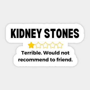 Kidney Stones Get Well Soon Recovery Gift Sticker